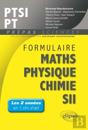 Formulaire Maths Physique Chimie Sii Ptsi/Pt