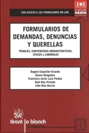Formularios De Demandas, Denuncias Y Querellas