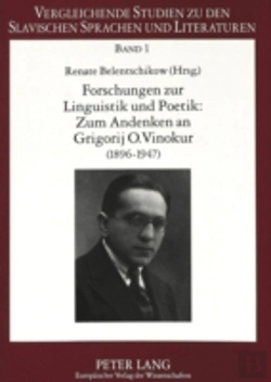 Bertrand.pt - Forschungen Zur Linguistik Und Poetik: Zum Andenken An Grigorij O. Vinokur (1896-1947) Issledovanija Po Lingvistike I Poetike