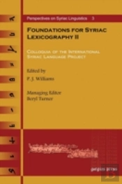 Foundations For Syriac Lexicography Ii
