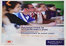 Foundations In Audit (Int/Uk) - Study Text