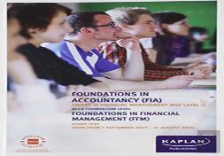 Foundations In Financial Management - Study Text