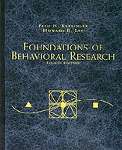 Bertrand.pt - Foundations Of Behavioural Research