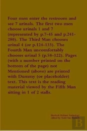Four Men Enter The Restroom And See 7 Urinals. The First Two Men Choose Urinals 1 And 7 (Represented By P.7-45 And  P.241-280). The Third Man Chooses Urinal 4 (Or P.124-133). The Fourth Man Uncomforta