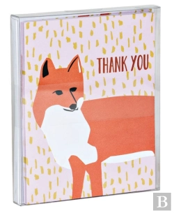 Bertrand.pt - Foxy Thank You Notecard Set