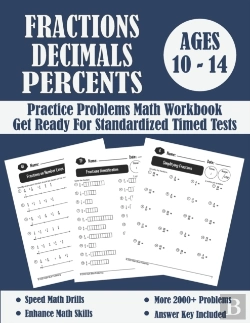 Bertrand.pt - Fractions, Decimals And Percents Timed Tests Math Workbook