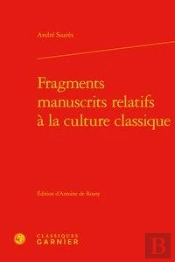 Fragments Manuscrits Relatifs À La Culture Classique