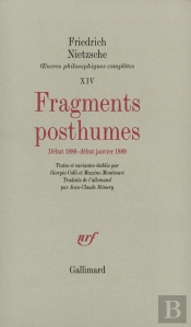 Fragments Posthumes (Debut 1888 Debut 1889)