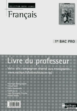 Bertrand.pt - Francais 1ere Bac Pro (Entre-Lignes) Professeur 2010
