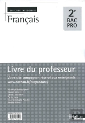 Français ; 2nde Bac Pro ; Livre Du Professeur
