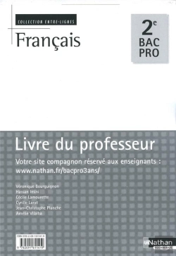 Bertrand.pt - Français ; 2nde Bac Pro ; Livre Du Professeur