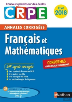 Bertrand.pt - Francais + Maths Admissibilite 2018