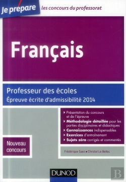 Bertrand.pt - Français ; Professeur Des Écoles ; Épreuve Écrite D'Admissibilité 2014 ; Nouveau Concours (2e Édition)