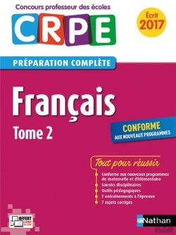 Bertrand.pt - Francais - Tome 2 Epreuve Ecrite Concours Professeur Des Ecoles 2016