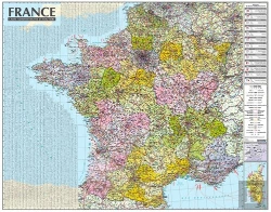 Bertrand.pt - France 1/1m050 (Carte Murale Laminee)