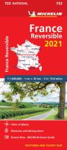 France - Reversible 2021 - Michelin National Map 722