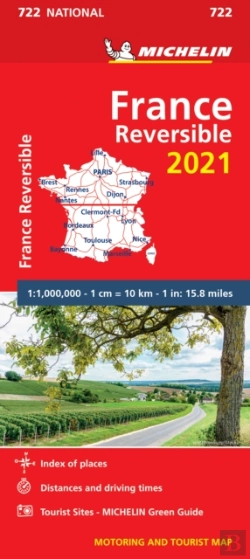Bertrand.pt - France - Reversible 2021 - Michelin National Map 722