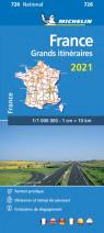France Route Planning 2021 - Michelin National Map 726