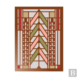 Bertrand.pt - Frank Lloyd Wright Tree Of Life Large Embellished Notecards
