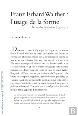 Bertrand.pt - Franz Erhard Walther : L'Usage De  La Forme, Les Annees Fondatrices (1953-1972)