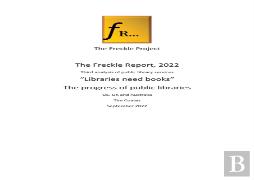 Freckle Report 2022