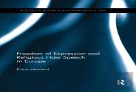 Freedom Of Expression And Religious Hate Speech In Europe