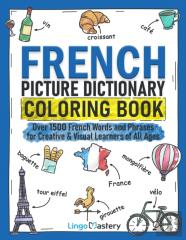 French Picture Dictionary Coloring Book