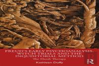 Freud'S Early Psychoanalysis, Witch Trials And The Inquisitorial Method