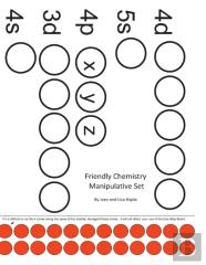 Friendly Chemistry Manipulatives Booklet