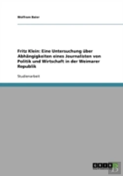 Bertrand.pt - Fritz Klein: Eine Untersuchung  Ber Abh