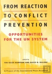 From Reaction To Conflict Prevention