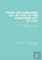 From The Companies Act Of 1929 To The Companies Act Of 1948 (Rle: Accounting)