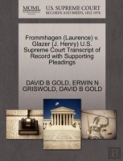 Bertrand.pt - Frommhagen (Laurence) V. Glazer (J. Henry) U.S. Supreme Court Transcript Of Record With Supporting Pleadings