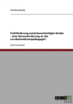 Bertrand.pt - Fruhforderung Sozial Benachteiligter Kinder - Eine Herausforderung An Die Lernbehindertenpadagogik?