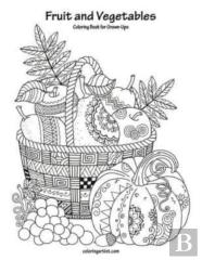 Fruit And Vegetables Coloring Book For Grown-Ups 1