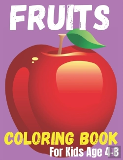 Bertrand.pt - Fruits Coloring Book For Kids Age 4-8