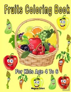 Bertrand.pt - Fruits Coloring Book For Kids Age 4 To 6