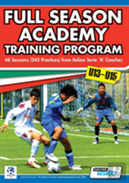Full Season Academy Training Program U13-15 - 48 Sessions (245 Practices) From Italian Series 'A' Coaches