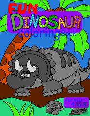 Fun Dinosaur Coloring Book For Ages 4 To 8
