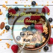Fun Food Maze - Good And Healthy Cuisine - Food Illustrations And Ideas