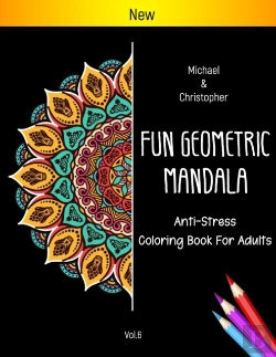 Bertrand.pt - Fun Geometric Mandala Anti-Stress Coloring Book For Adults
