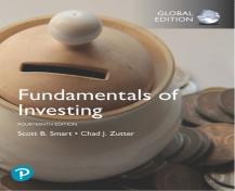 Fundamentals Of Investing, Global Edition