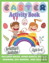Funny & Happy Easter Coloring And Activity Book For Toddlers And Preschoolers Gift