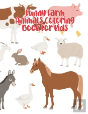 Funny Farm Animals Coloring Book For Kids
