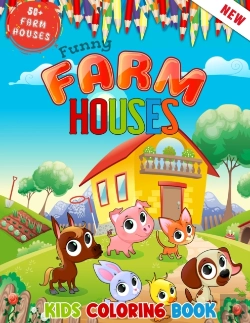 Bertrand.pt - Funny Farm Houses Kids Coloring Book Ages 8 To 14