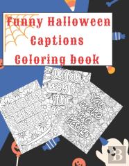 Funny Halloween Captions  Coloring Book