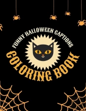 Funny Halloween Captions Coloring Book