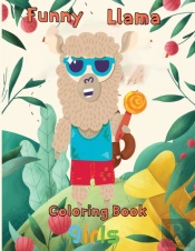 Funny  Llama Coloring Book    Girls