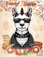 Funny  Llama Coloring Book  Kids