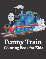 Funny Train Coloring Book For Kids